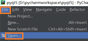 5windows安装PyQt5-打开pyqt5项目1